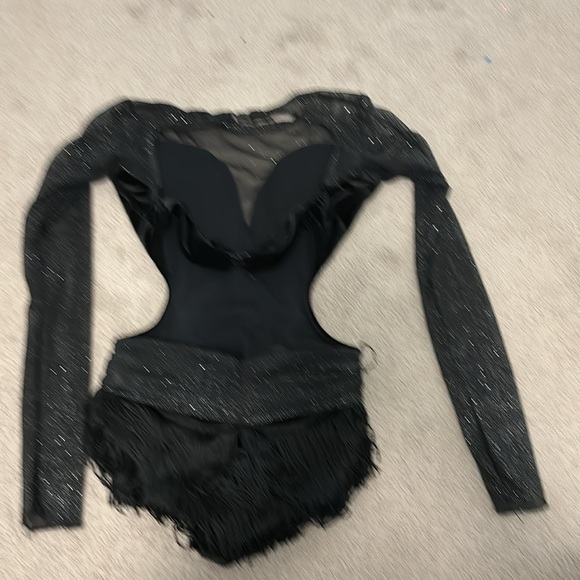 jazz/acro/tap costume custom kids 8-10 medium black and blue - Picture 3 of 3